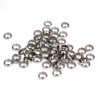 Stainless Steel Large Hole Beads, plated, DIY & different size for choice, 50PCs/Bag, Sold By Bag