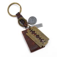Bag Purse Charms Keyrings Keychains, Faux Leather, with Tibetan Style, fashion jewelry, more colors for choice, 4.7CMx2.5CM, Sold By PC