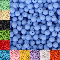 Solid Color Akril gyöngyök, Kerek, DIY & egyszínű, több színt a választás, 8mm, Lyuk:Kb 1.8mm, 100PC-k/Bag, Által értékesített Bag