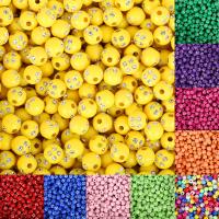 Acrylic Jewelry Beads, Round, DIY, more colors for choice, 8mm, Hole:Approx 1.8mm, 100PCs/Bag, Sold By Bag