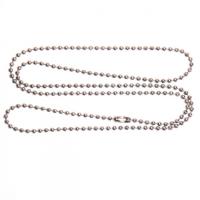 Stainless Steel Chain Necklace & ball chain original color Sold Per Approx 19.7 Inch Strand