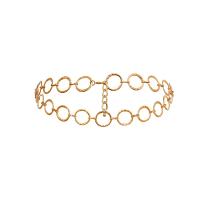 Aluminium talje kæde, med Zinc Alloy, forgyldt, mode smykker & for kvinde, guld, 950mm, Solgt af Strand