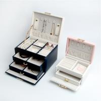 PU Leather Multi Purpose Jewelry Display with Velveteen & with ribbon bowknot decoration Sold By PC