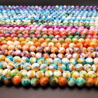 Rain Flower Stone Beads Round Sold By Strand