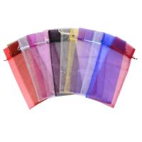 Jewelry Pouches Bags, Organza, Translucent, more colors for choice, 15x38mm, Sold By PC