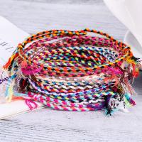 Friendship Bracelet, Cotton, plated, fashion jewelry & different styles for choice & for woman, 16-26CM, Sold By Strand