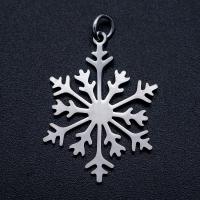 Stainless Steel Pendants, Snowflake, plated, DIY, more colors for choice, 19x30mm, 5PCs/Bag, Sold By Bag