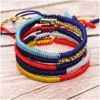 Friendship Bracelet, Wax Cord, fashion jewelry, more colors for choice, Sold By PC