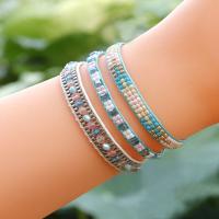 Bracelet de l'amitié, Seedbead, avec cordon de polyester, trois pièces & bijoux de mode, plus de couleurs à choisir, Vendu par PC