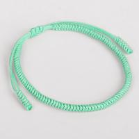 Trendy Wax cord armbanden, mode sieraden, groen, Verkocht door PC
