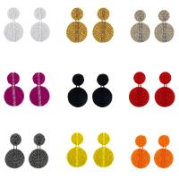 Seedbead Drop Earring, for woman, more colors for choice, nickel, lead & cadmium free, 38x85mm, Sold By Pair