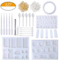 DIY Epoxy Mold Set Silicone for Making Jewelry Set & earring & bracelet & Pendant Sold By Set