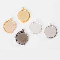 Zinc Alloy Pendant Cabochon Setting plated DIY nickel lead & cadmium free 30mm Inner Approx 25mm Sold By Bag