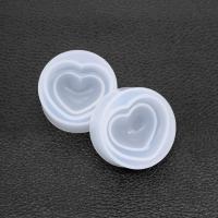 DIY Epoxy Mold Set, Silicone, Heart, durable, 36x14mm, Sold By PC
