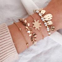 Zinc Alloy Jewelry Set bracelet plated fashion jewelry & for woman nickel lead & cadmium free Sold By Set
