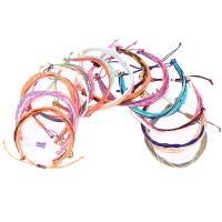 Fashion Create Wax Cord Bracelets, Adjustable & fashion jewelry & Unisex & multi-strand, more colors for choice, 150-280mm, 5Strand/Lot, Sold By Lot