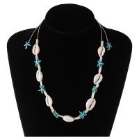 Skořápka Náhrdelník Chain, Nastavitelný & módní šperky & pro ženy, 760mm, Délka Cca 31 inch, 5Strand/Lot, Prodáno By Lot