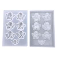 DIY Epoxy Mold Set, Silicone, Angel, plated, durable, 125x85x15mm, Sold By PC