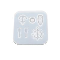 DIY Epoxy Mold Set Silicone Anchor and Ship Wheel Mold for Pendants plated durable Sold By PC