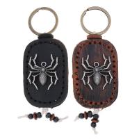 Bag Purse Charms Keyrings Keychains Faux Leather with Zinc Alloy plated fashion jewelry & Unisex Sold By PC