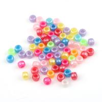 Akryl Pony Beads, více barev na výběr, nikl, olovo a kadmium zdarma, 6x9mm, 500G/Bag, Prodáno By Bag