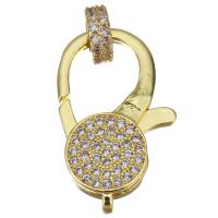 Cubic Zirconia Micro Pave Brass Pendant plated fashion jewelry & DIY & with cubic zirconia nickel lead & cadmium free  Approx 1.5mm Sold By Lot