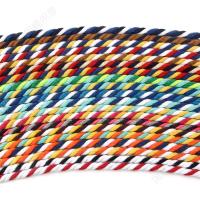 Cotton Cord, plated, durable & breathable, more colors for choice, 6mm, 100m/Lot, Sold By Lot