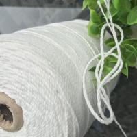 Baumwolle Baumwollfaden, plattiert, nachhaltiges & Atmungsaktiv & verschiedene Größen vorhanden, weiß, verkauft von Spule