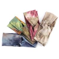Faixa de Cabelo, Poliéster, tie-dye, para mulher, Mais cores pare escolha, 200x100mm, 10PCs/Lot, vendido por Lot