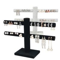 Plastic Earring Display with Velveteen Double Layer & durable nickel lead & cadmium free Sold By PC