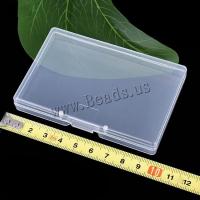 Jewelry Beads Container, Polypropylene(PP), Rectangle, transparent, 95x63x14mm, 10PCs/Lot, Sold By Lot