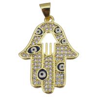 Cubic Zirconia Micro Pave Brass Pendant, plated, fashion jewelry & DIY & with cubic zirconia, nickel, lead & cadmium free, 20x27x2mm, Hole:Approx 3.5x4mm, 10PCs/Lot, Sold By Lot