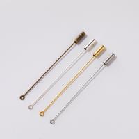 Brass Eyepin, plated, DIY & different size for choice, more colors for choice, nickel, lead & cadmium free, 20PCs/Bag, Sold By Bag