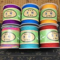 Polyester Cord, with plastic spool, DIY, more colors for choice, 1mm, Approx 280m/Spool, Sold By Spool