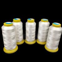 Polyester Cord with plastic spool handmade white Sold By Spool