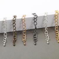 Iron Extender Chain plated DIY & twist oval chain nickel lead & cadmium free Length Approx 2.2 Inch Sold By Bag