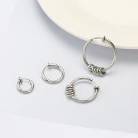 Stainless Steel Ørering Klip, forgyldt, mode smykker & forskellig størrelse for valg & for kvinde, flere farver til valg, Solgt af PC