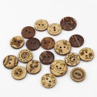Wood Button, Coco, Washable & different size for choice & different styles for choice, more colors for choice, Sold By PC