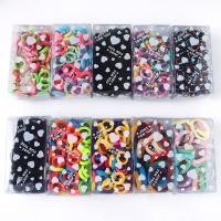 Cloth Hair Jewelry Elastic, durable & for children & different size for choice, more colors for choice, Sold By Box