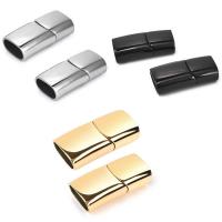 Stainless Steel Leather Cord Clasp, plated, DIY & different size for choice, more colors for choice, 2PCs/Lot, Sold By Lot