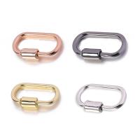 Zinc Alloy Carabiner Key Ring gold color plated DIY Sold By Lot