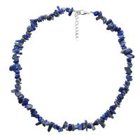 Natürlicher Kies Halskette, mit Zinklegierung, mit Verlängerungskettchen von 1.96lnch, verschiedenen Materialien für die Wahl & für Frau, verkauft per ca. 14.9 ZollInch Strang