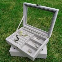Multifunctional Jewelry Box Velveteen DIY nickel lead & cadmium free Sold By PC