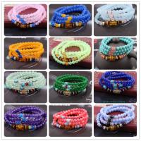 Gemstone Bracelets, Natural Stone, Unisex & radiation protection, more colors for choice, 6mm, 108PCs/Strand, Sold By Strand