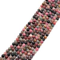 Tourmaline Beads Round DIY Sold Per Approx 15.7 Inch Strand