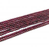 Naturlig granat pärlor, Garnet, DIY, 3.5mm-4.5mm, Säljs av Strand