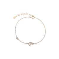 925 Sterling Silver Bangle Bracelet with 1.18 inch extender chain plated micro pave cubic zirconia & for woman Sold Per Approx 6.3 Inch Strand