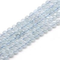 Gemstone Jewelry Beads Aquamarine Round polished & DIY Sold Per Approx 15 Inch Strand