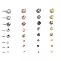 Cubic Zirconia Micro Pave Brass Beads, plated, DIY & different size for choice & micro pave cubic zirconia, more colors for choice, nickel, lead & cadmium free, 10PCs/Bag, Sold By Bag