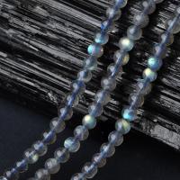 Labradorit Perlen, Naturstein, rund, verschiedene Größen vorhanden, keine, 4mm-9mm, verkauft per 15 ZollInch Strang